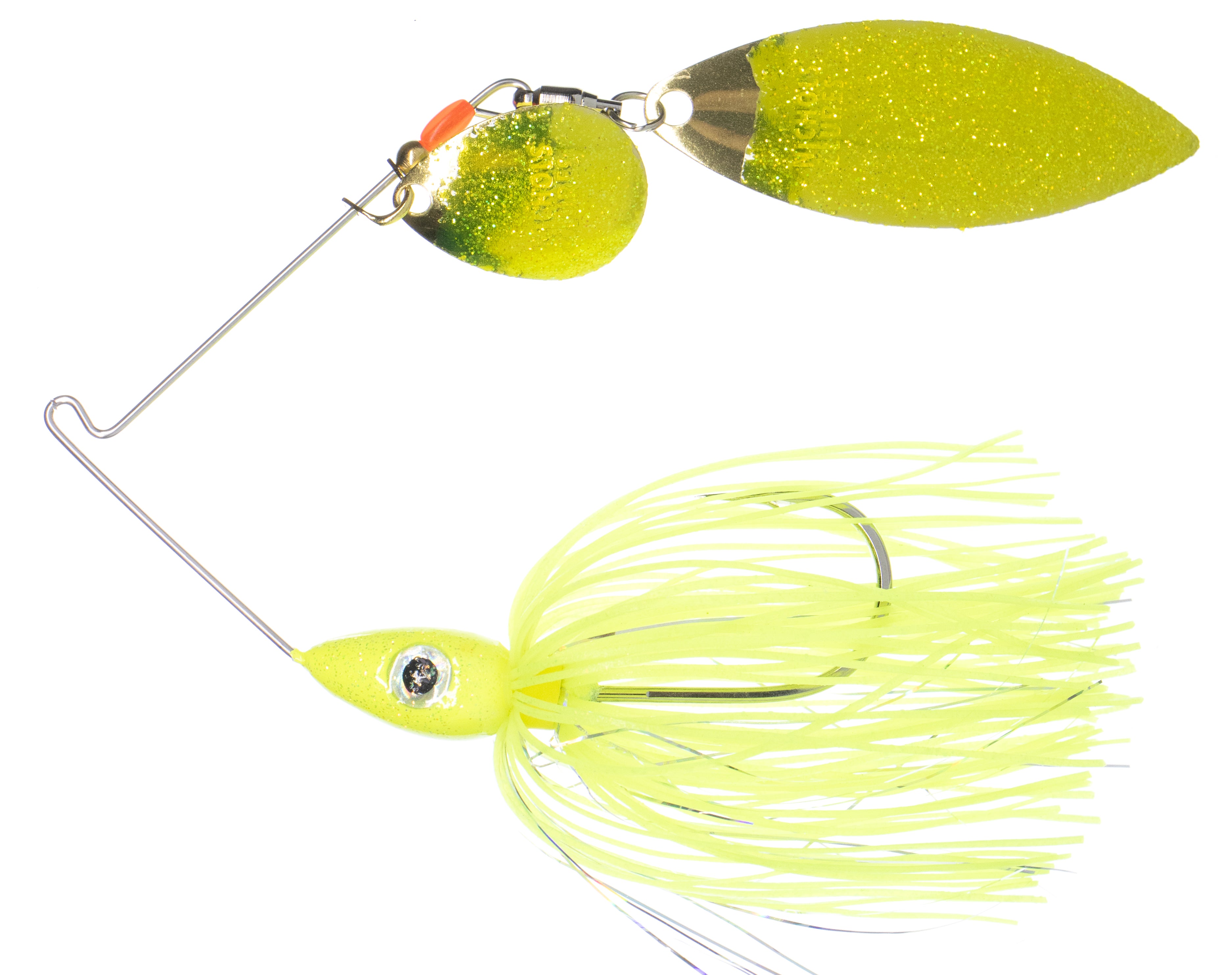 Spinner Bait Yellow Blue Flake 1/2 oz. Colorado Willow Blade Bass Lure  Fishing Products Texas